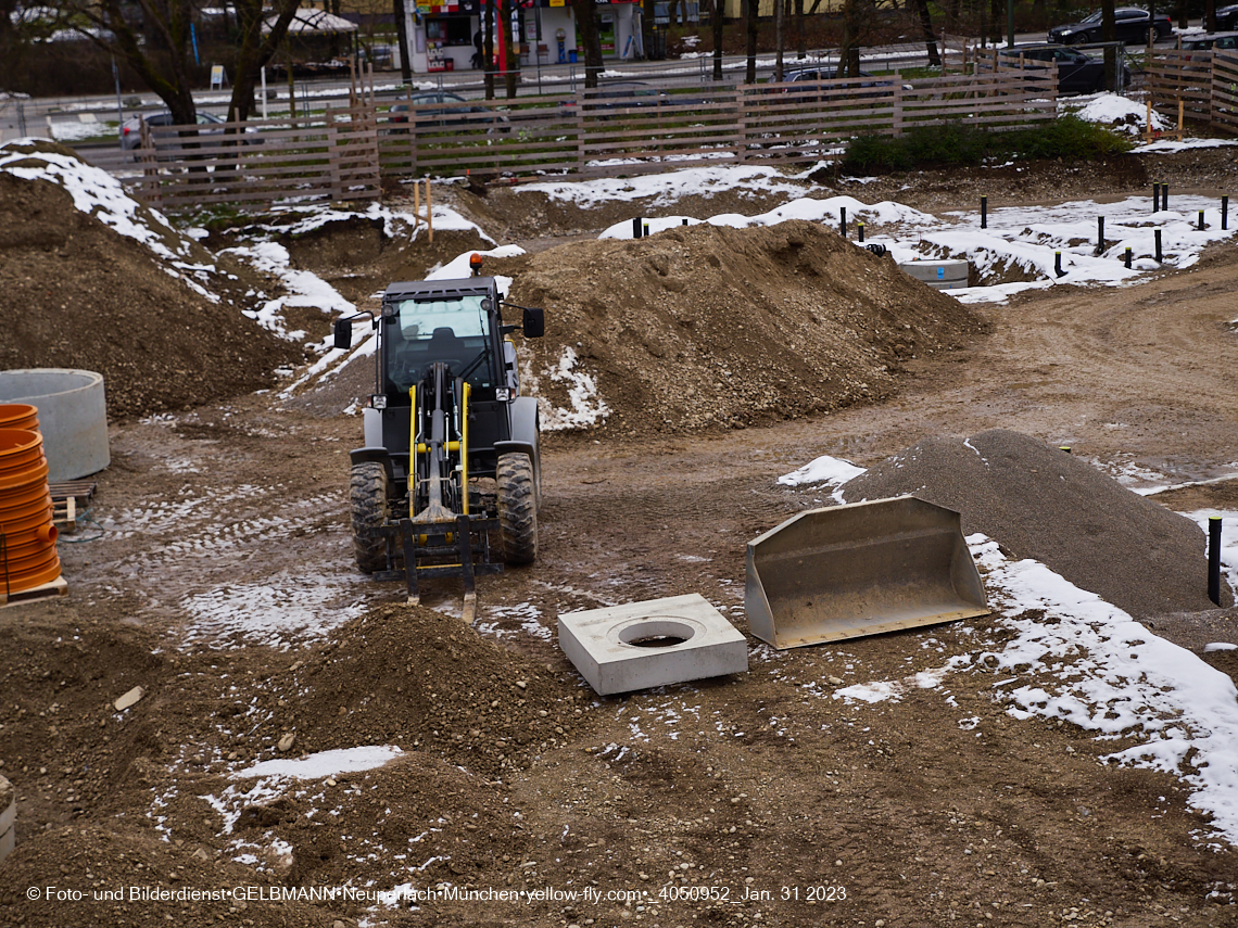 31.01.2023 - Baustelle Haus für Kinder in Neuperlach